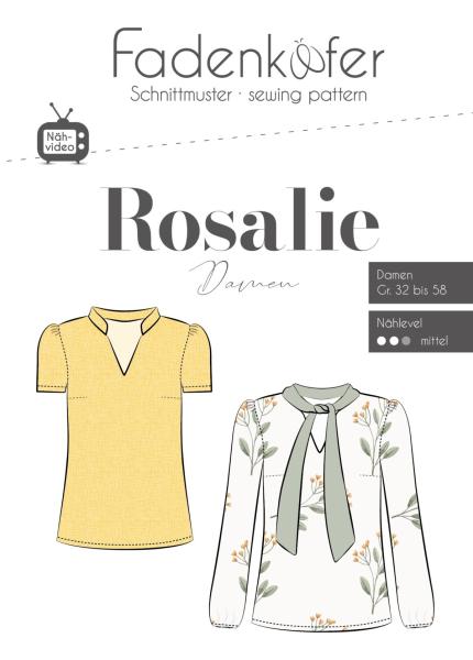 Papierschnittmuster Schluppenbluse Rosalie - Fadenkaefer
